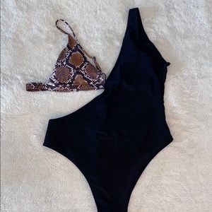 One piece baiting suit